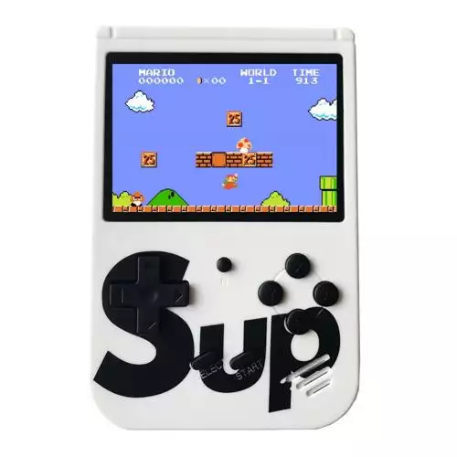 Consola Retro Sup Con 400 Juegos Color Blanco