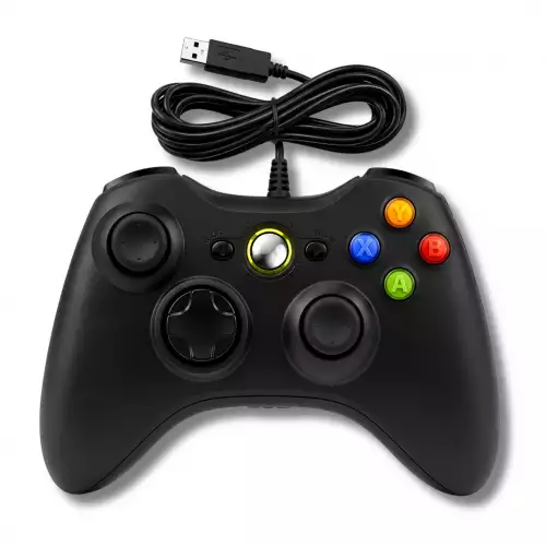 Control Alámbrico Para Xbox 360 Y PC Gamepad Con Conexión USB