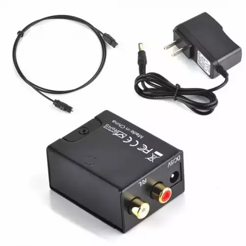 Convertidor de audio óptico a RCA para TV y consolas