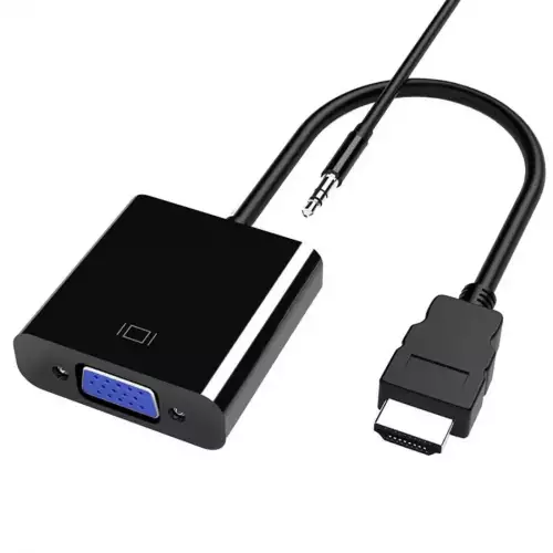 Convertidor HDMI a VGA con audio jack 3.5mm