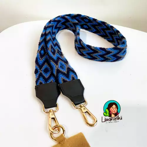 Correa wayuu para bolso tejido artesanal colores vivos
