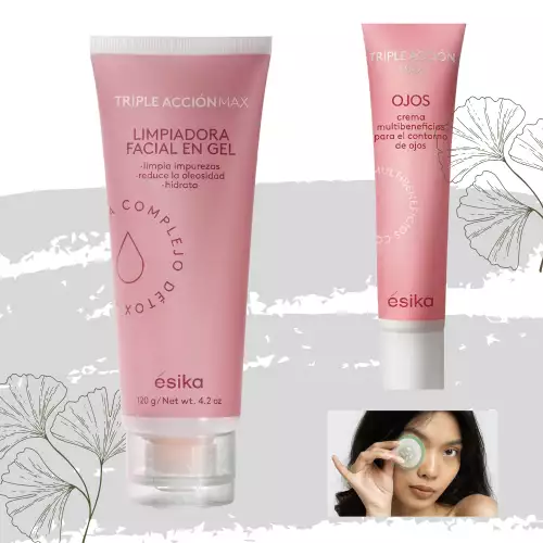 Crema contorno de ojos y limpiadora facial gel 135 g