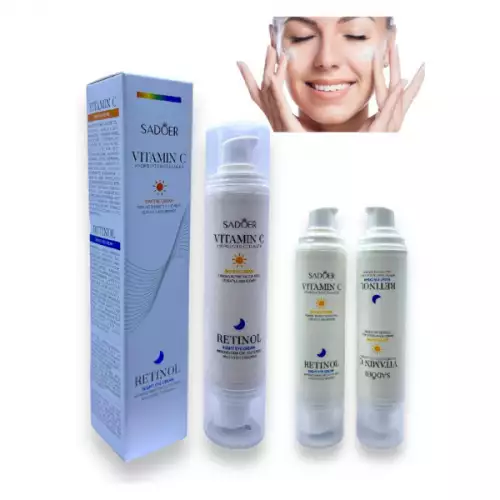 Crema contorno ojos vitamina C retinol día noche