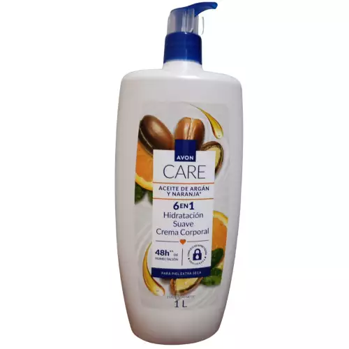 Crema corporal Avon Care argán naranja 1 L hidratante