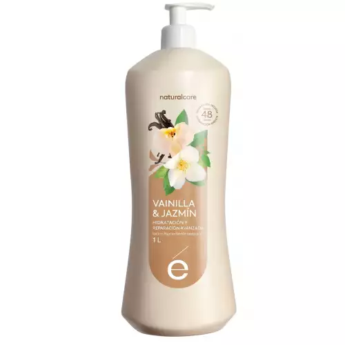 Crema corporal vainilla y jazmín hidratación 48h 1L