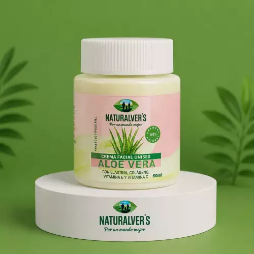 Crema facial aloe vera hidratante unisex pequeña