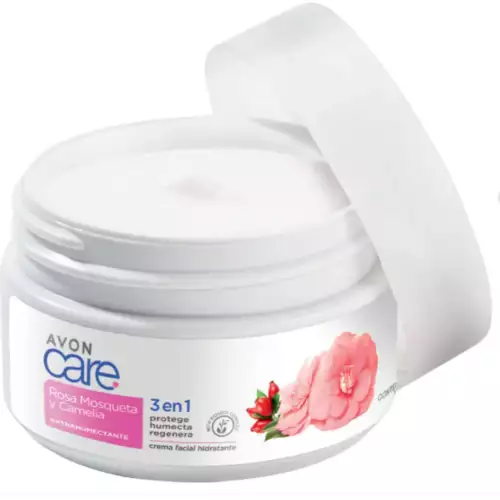 Crema facial rosa mosqueta y camelia día noche 75 g