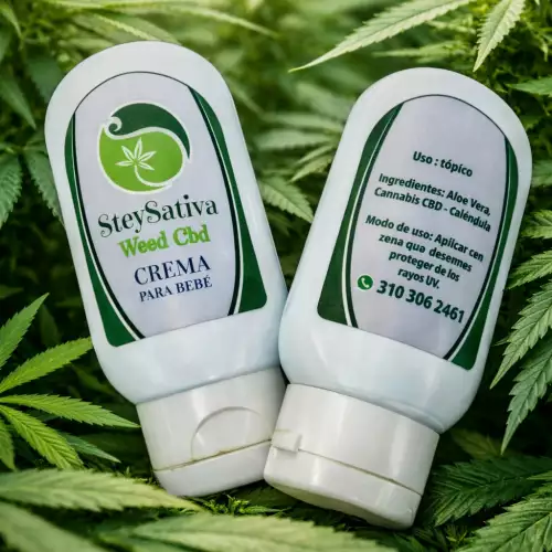 Crema para bebé con cannabis natural e hidratación suave