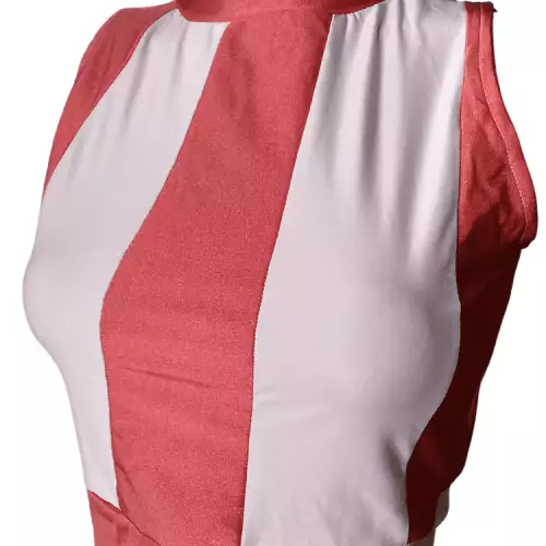 Crop Top, Ordiri Textil, Licra Diseño Unico Exclusivo Patshwork rosa fucsia
