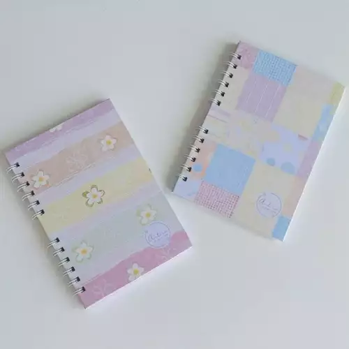 Cuaderno infantil cuadriculado 70 hojas con argolla doble