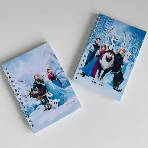 Cuaderno infantil Frozen 70 hojas argolla doble