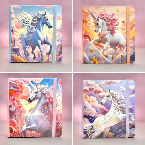 Cuaderno Mágico de Unicornio Kawaii – Fantasía y Creatividad