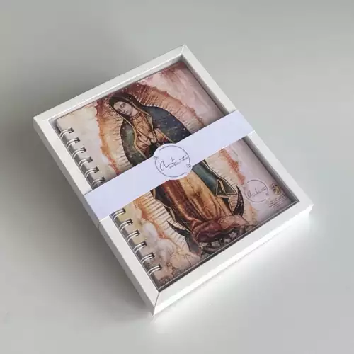 Cuaderno Virgen de Guadalupe 70 hojas con tapas duras