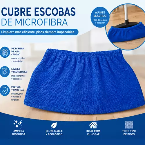 Cubre escoba microfibra x 3 unidades lugares difíciles