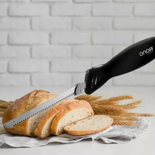 Cuchillo eléctrico acero inoxidable carnes y pan