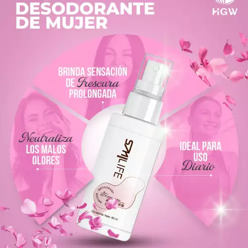 Desodorante mujer natural en spray 60 ml frescura