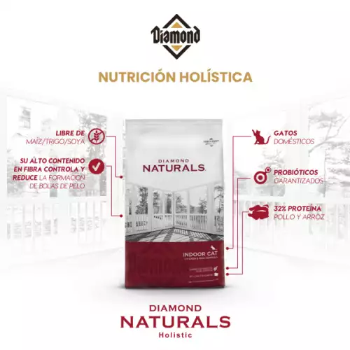 Diamond naturals Indoor gato 2.72 kg