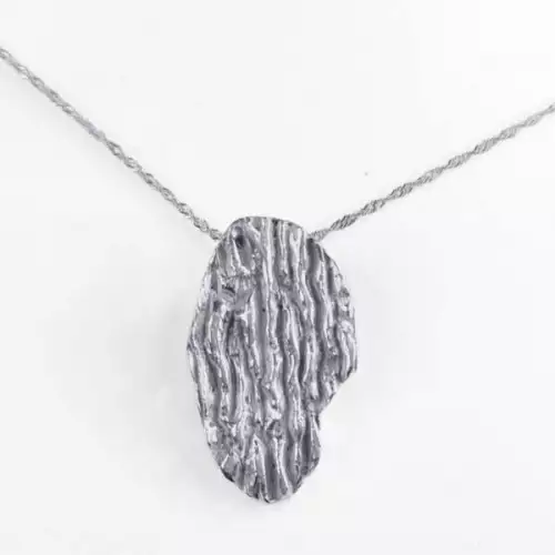 Dije corteza plata 950 con código QR personalizable