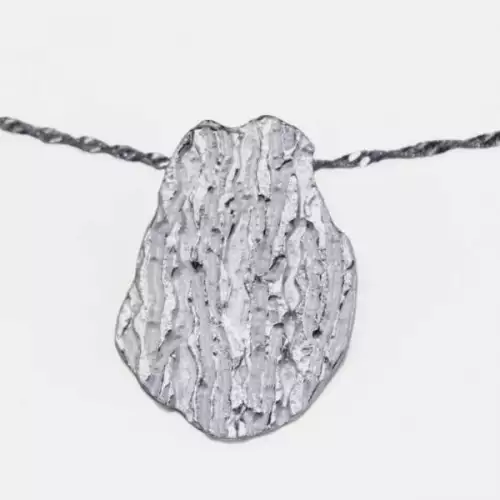 Dije plata 950 luz del bosque con código QR personalizado