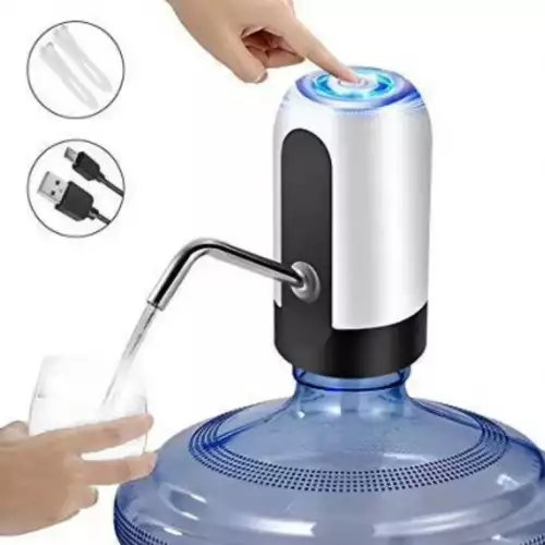 Dispensador de agua USB negro para oficina y hogar