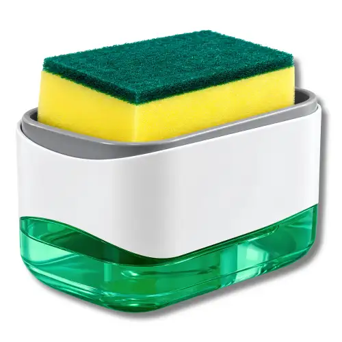 Dispensador De Jabón Líquido Para Cocina SP-101 Con Soporte Para Esponja