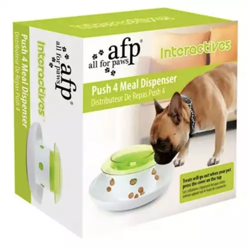 Dispensador push interactivo para perros