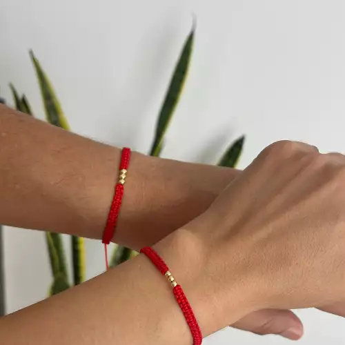 Dúo manillas tres deseos macramé para parejas