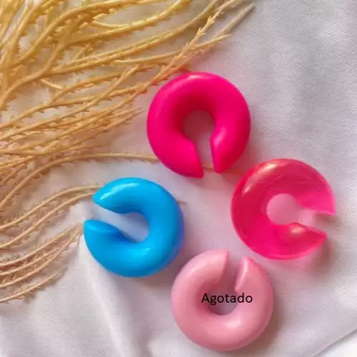 Ear cuff de goma colores surtidos set x3