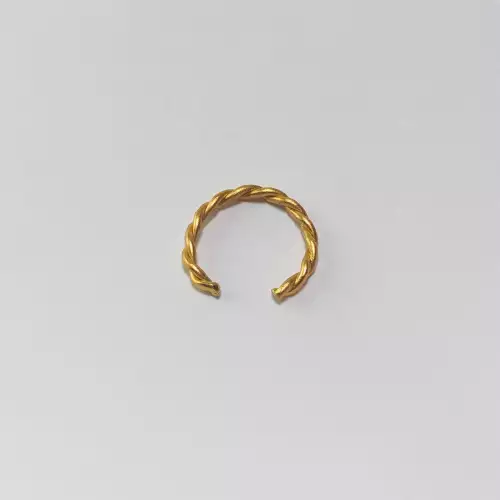 Earcuf Entrelazado | Bronce con baño de Oro