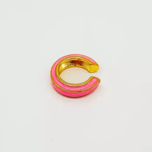 Earcuff multicolor en covergold rodinado sin perforación
