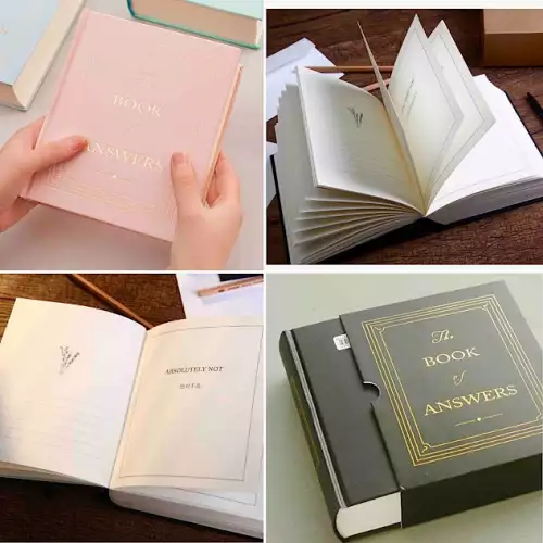 El Libro de las Respuestas  ¿Tienes una pregunta importante en mente? 💭 ¡Este libro te responde!