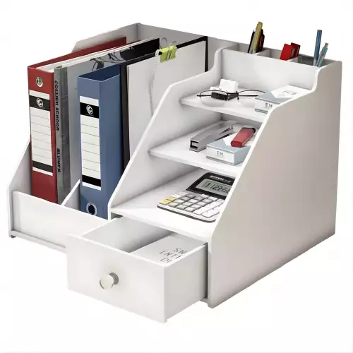 Estante Organizador Escritorio 24CM Con Compartimentos Multiuso Y Diseño Compacto