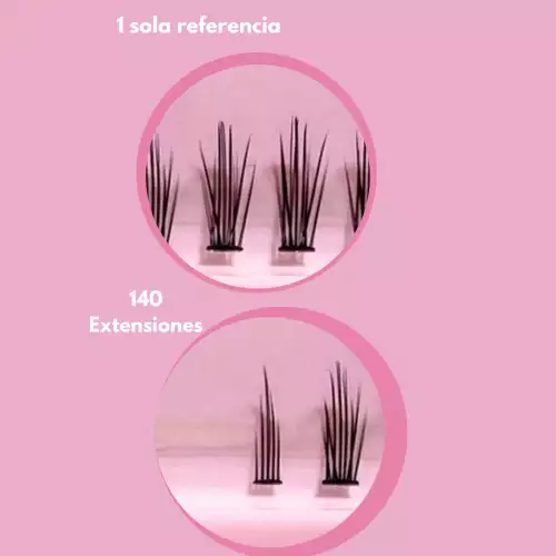 Extensiones de pestañas Abarema Ref Flora