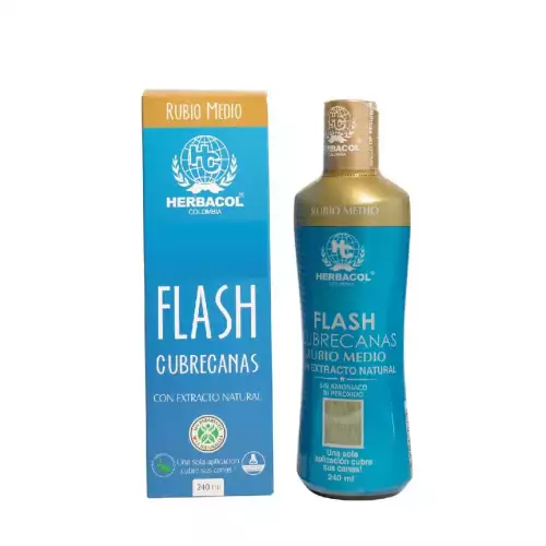 FLASH CUBRECANAS RUBIO MEDIO 240ML HERBACOL