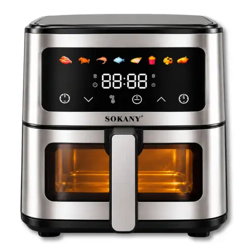 Freidora De Aire Sokany 8.5 Litros Con Pantalla Digital Tactil SK-10106