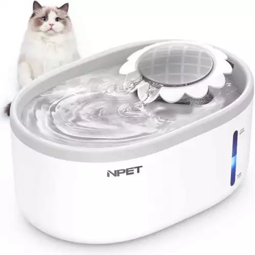 Fuente automática agua mascotas con filtro triple