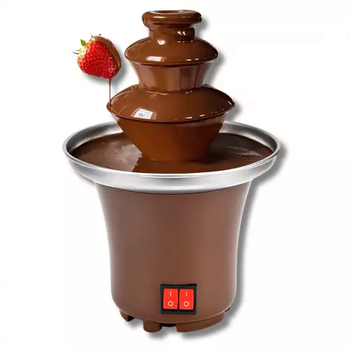 Fuente De Chocolate 3 Niveles Eléctrica De Acero Inoxidable