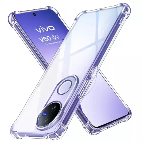 Funda airbag transparente para Vivo V50 protección cámara