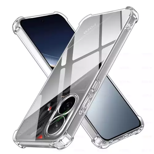 Funda airbag transparente para Xiaomi Poco F7