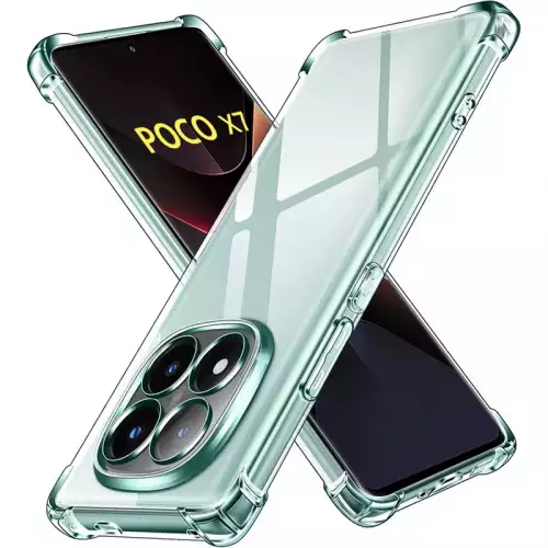 Funda Airbag transparente para Xiaomi Poco X7 protección cámara