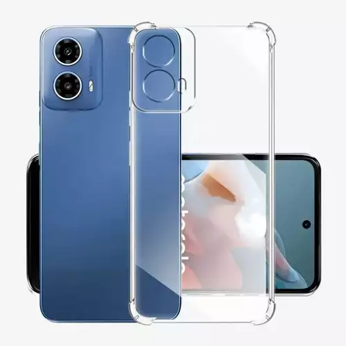 Funda Motorola Moto G45 airbag transparente protección cámara