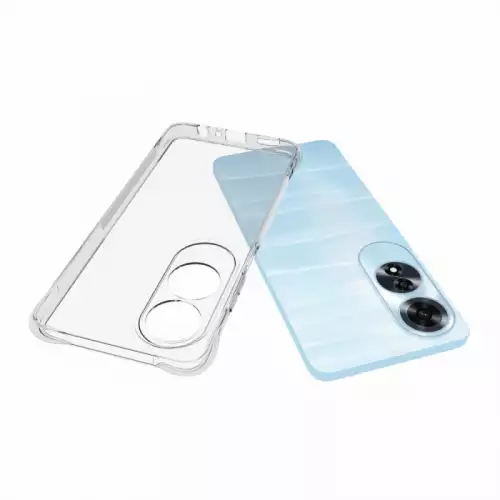 Funda Oppo A60 antichoque TPU transparente protección cámara
