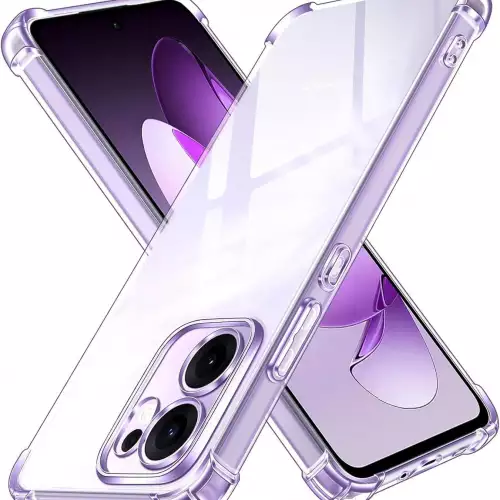 Funda Oppo Reno 13F antichoque TPU transparente protección cámara