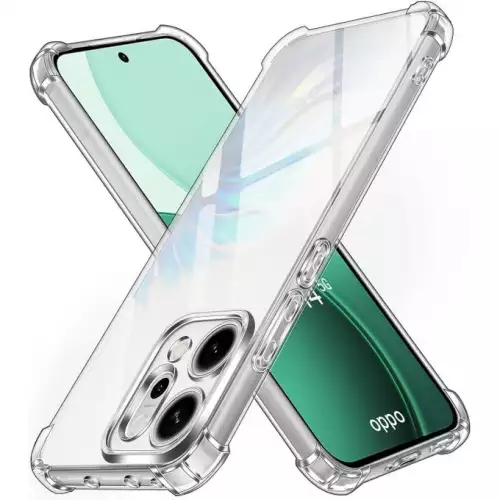 Funda Oppo Reno 14 antichoque TPU transparente protección cámara