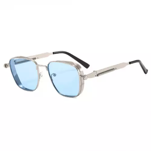 Gafas de sol azul protección UV400 para mujer con estuche