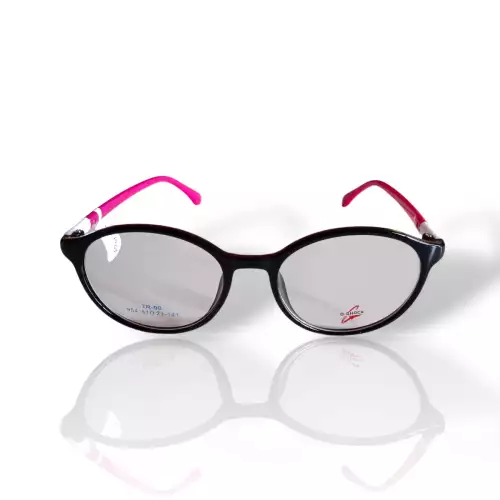 Gafas G-Shock mujer montura redonda negro rosado