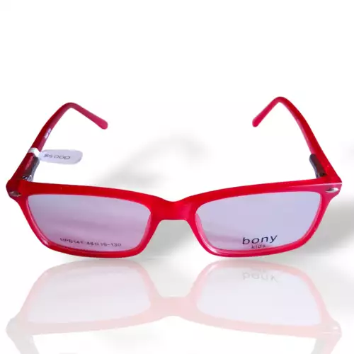 Gafas infantil Bony Kids montura cuadrada rojo