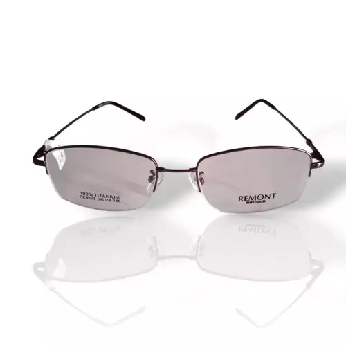 Gafas para hombre montura rectangular café 54-18