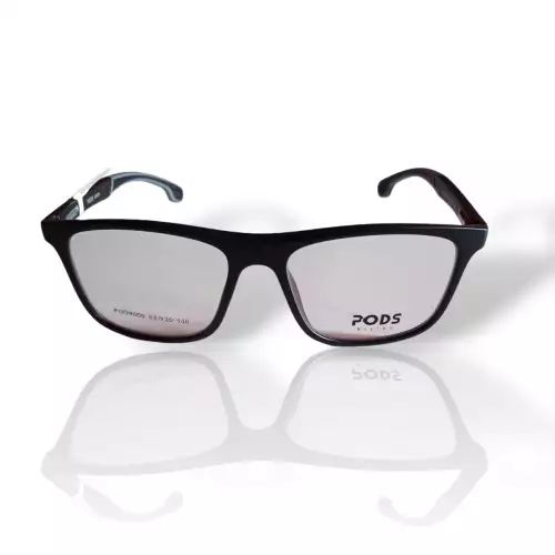 Gafas para hombre montura rectangular negra liviana
