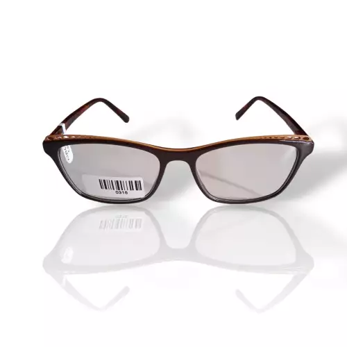 Gafas para mujer montura café naranja liviana y resistente
